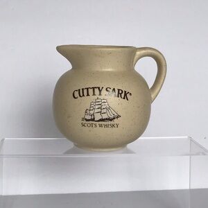 Vintage Cutty Sark Scots Whisky Ceramic Mini Pitcher Creamer Perfect Bar Piece